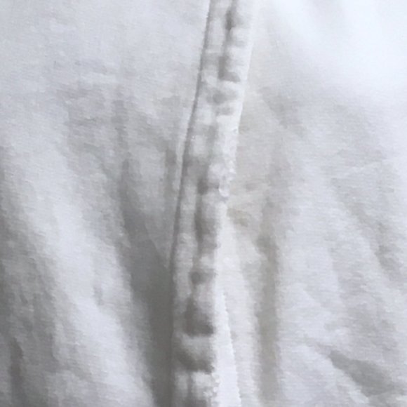 James Perse white fray edge french terry cardigan jacket top 2 M - Picture 8 of 8